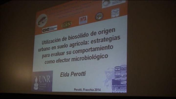 Uso de biosólido urbanos en suelo agrícola, Elda Perotti
