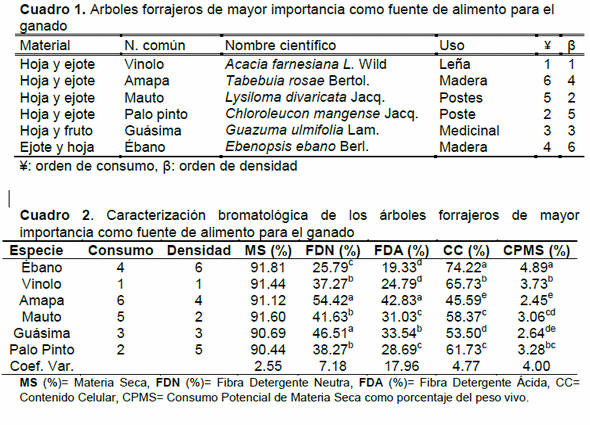 Identificación y caracterización de árboles forrajeros en la zona central del estado Sinaloa - Image 1
