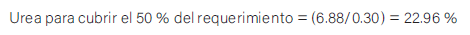 urea para cubrir