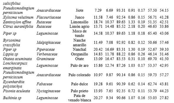 Valor nutricional de nuevas especies arbóreas nativas con potencial forrajero en el estado de Michoacán, México - Image 3