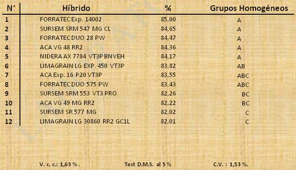 Aptitud Forrajera- Evaluación de híbridos de maíz.- Campaña 2016 – 2017. Determinación del rendimiento y la calidad de la materia seca. - Image 11