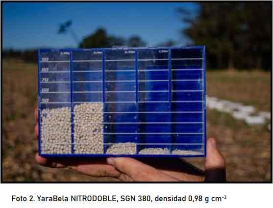 Evaluación de desempeño jacto uniport 5030 npk con fertilizantes yarabela sulfan, yarabela nitrodoble y urea - Image 2