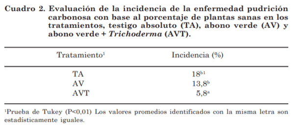 Efecto del abono verde y Trichoderma harzianum sobre la población de esclerocios y la incidencia Macrophomina phaseolina en ajonjolí - Image 4
