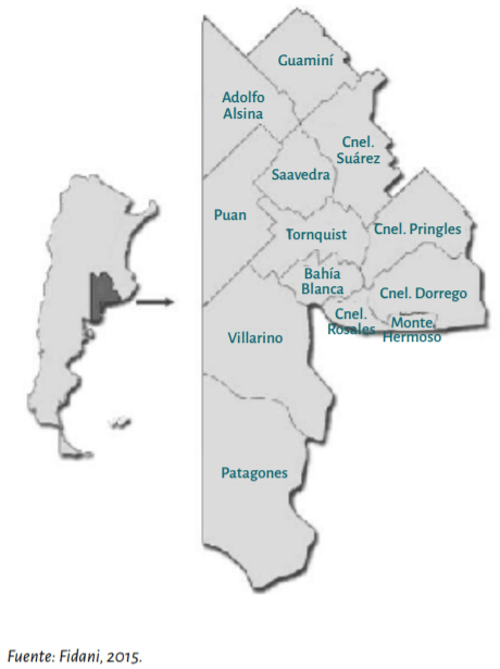 Figura Nº 2. Región del sudoeste bonaerense