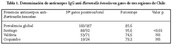 Presencia de Bartonella henselae en gatos: Cuantificación del reservorio natural y riesgo de exposición humana de esta zoonosis en Chile - Image 1