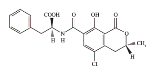 Fig. 1. Estructura química de la OTA.