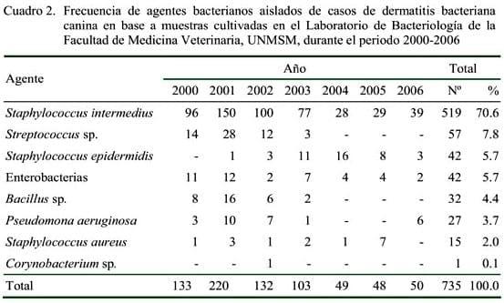 Frecuencia de patógenos aislados en casos clínicos de dermatitis bacteriana canina y su susceptibilidad antibiótica - Image 2