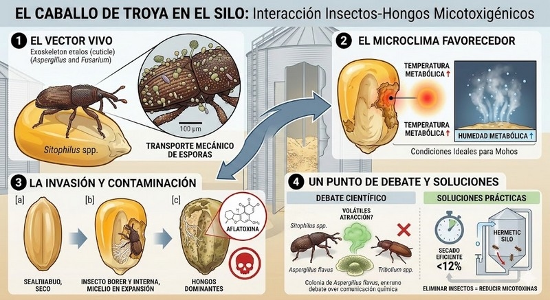 El caballo de Troya en el silo: Cómo los insectos