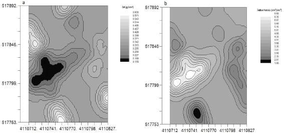 Variabilidad espacial de la densidad aparente y espacio poroso de una vega en Tierra Del Fuego, Chile. - Image 2