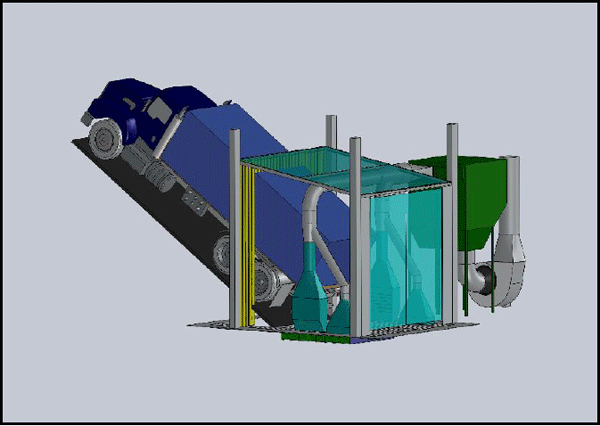 Sistema de aspiración de polvo en la descarga de granos - Image 1