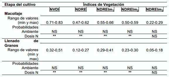 Indices espectrales según fertilizacion nitrogenada y zonas de productividad de trigo - Image 5