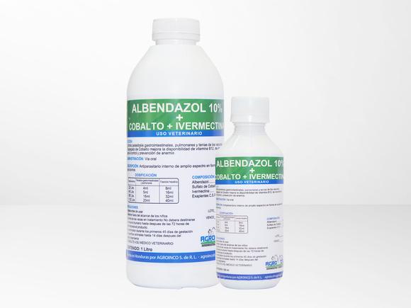 ALBENDAZOL 10% + COBALTO + IVERMECTINA
