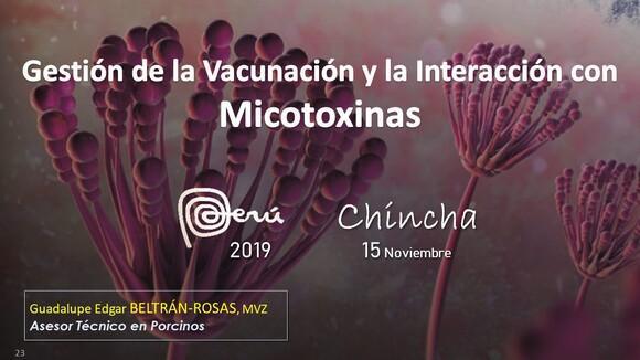 Gestión de la vacunación y la interacción micotoxinas