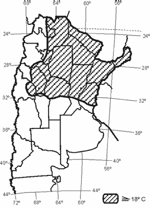 Distribución Potencial del Cultivo de Piñon manso (Jatropha curcas l.) en Argentina - Image 1