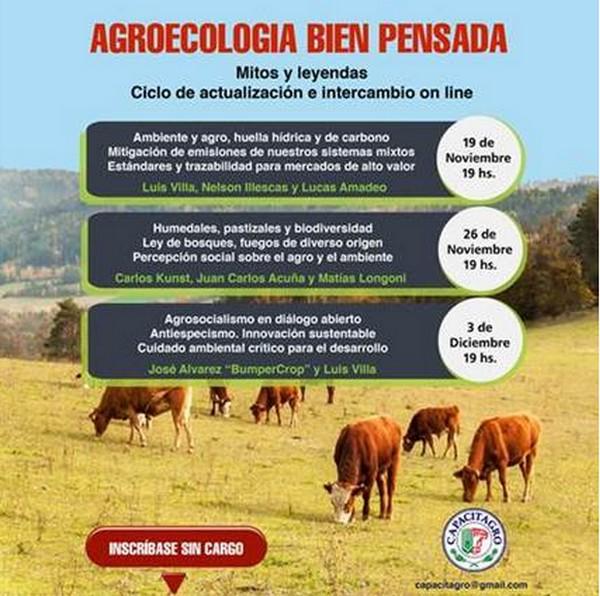 Seminario: Agroecologia bien pensada: Descripción Mitos y leyendas Ciclo de actualización e intercambio on-line - Image 1