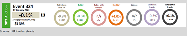 Continúa la fuerte caída de la mantequilla y de la leche en polvo en los mercados internacionales - Image 3