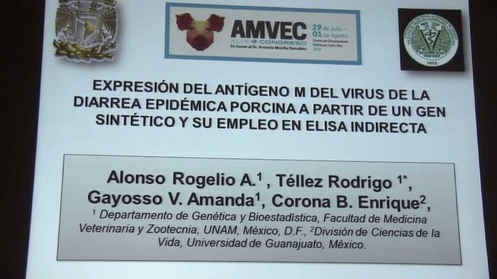 Diarrea Epidémica Porcina, Rodrigo Tellez en AMVEC 2015