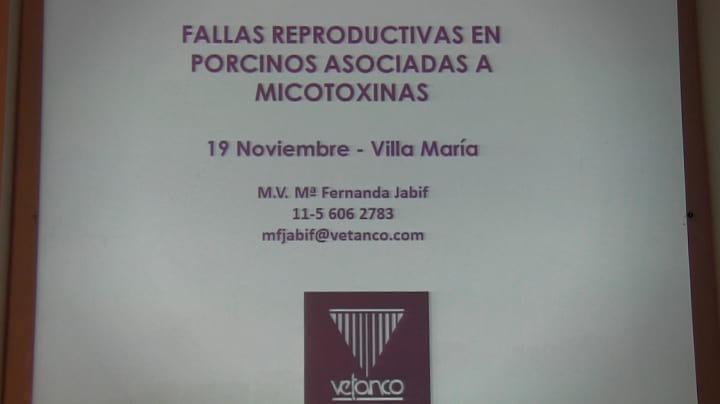 Fallas reproductivas en porcinos por micotoxinas, Fernanda Jabif