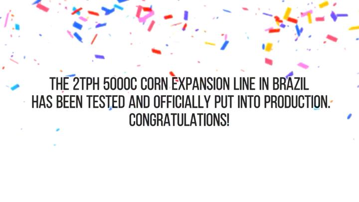 Línea de expansión de maíz 2TPH 5000c