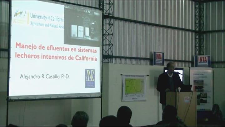 Manejo de efluentes en sistemas lecheos intensivos de California. Alejandro Castillo