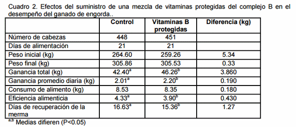Las vitaminas B y sus ventajas en el desempeño del ganado de engorda - Image 2