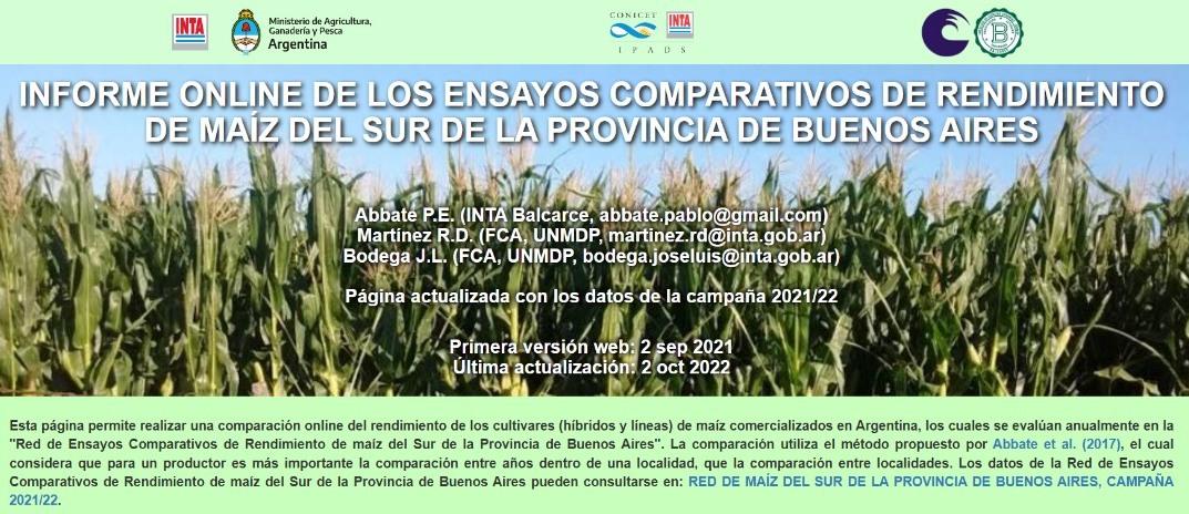 Informe online de los ensayos comparativos de rendimiento de maíz del sur de la provincia de Buenos Aires - Image 2